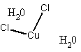氯化铜(II),二水结构式