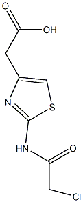 2-(2-氯乙酰氨基)-4-噻唑乙酸结构式