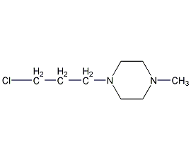 1(3-氯丙基-4-甲基哌嗪结构式