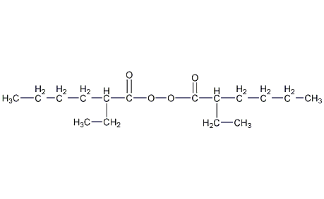 二-(2-乙基己酰)过氧化物结构式