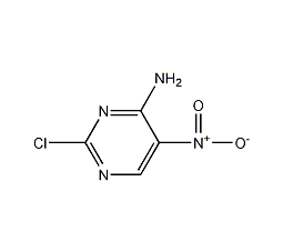 2-氯-5-硝基嘧啶-4-胺结构式