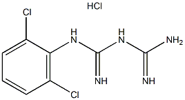 1-(2,6-二氯苯基)双胍盐酸盐结构式