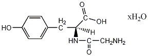 甘氨酰-L-酪氨酸结构式
