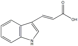 (E)-3-吲哚丙烯酸结构式