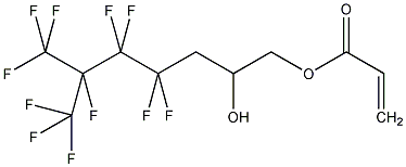 丙烯酸3-(全氟-3-甲基丁基)2-羟丙酯结构式