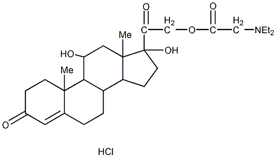 盐酸胺乙酯氢可松结构式
