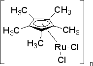 二氯(五甲基环戊二烯基)钌(III)聚合体结构式
