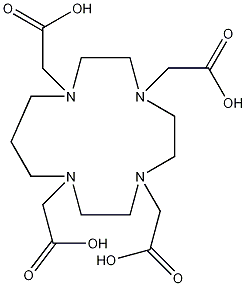 1,4,7,10-四(羧甲基)-1,4,7,10-四氮杂环十三烷结构式
