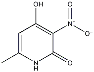 4-羟基-6-甲基-3-硝基-2-吡啶酮结构式