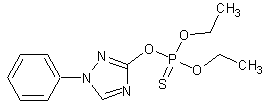 三唑磷结构式