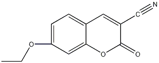 3-氰基-7-乙氧基香豆素结构式