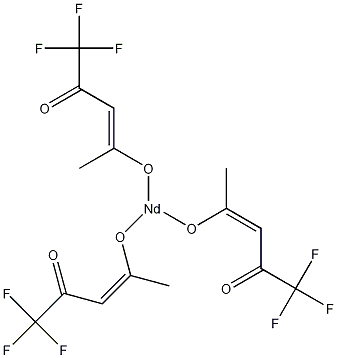 1,1,1-三氟乙酰丙酮钕(III)结构式