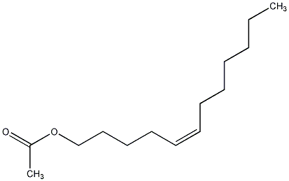 乙酸(Z)-5-十二烯醇酯结构式