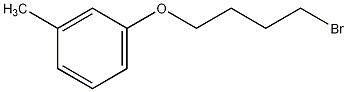 1-(4-溴丁氧基)-3-甲基苯结构式
