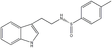 (S)-N-(-)-对甲苯亚磺酰色胺结构式