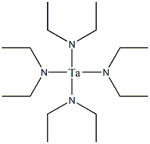 三(二乙基氨基)(乙基酰亚胺基)钽(V)结构式