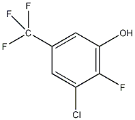 3-氯-2-氟-5-(三氟甲基)苯酚结构式