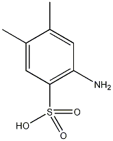 2-氨基-4,5-二甲基苯磺酸结构式