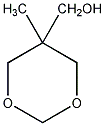 5-羟甲基-5-甲基-1,3-二噁烷结构式