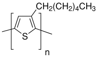 聚(3-己基噻吩-2,5-二基)结构式