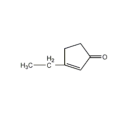 3-乙基-2-环戊烯-1-酮结构式