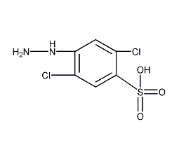 2,5-二氯苯肼-4-磺酸结构式