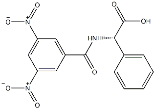(S)-(+)-N-(3,5-二硝基苯甲酰)-α-苯基甘氨酸结构式