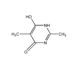 6-羟基-2,5-甲基-4(1H)-嘧啶结构式