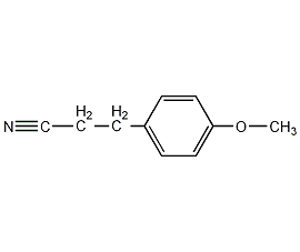 3-(4-甲氧基苯基)丙腈结构式