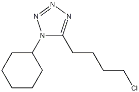 5-(4-氯丁基)-1-环己基-1H-四唑结构式