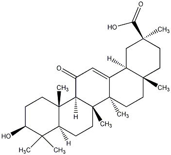 18α-甘草亭酸结构式