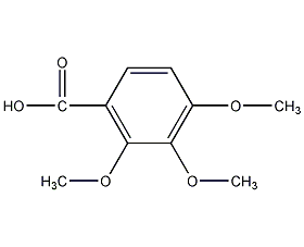 2,3,4-三甲氧基苯甲酸结构式