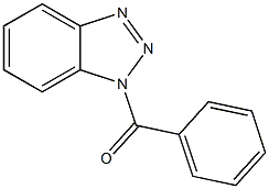 1-苯甲酰-1H-苯并三唑结构式