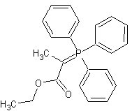 (1- 羰基乙氧基亚乙基)三苯基磷烷结构式