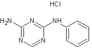 2-氨基-4-苯胺基-1,3,5-三嗪盐酸盐结构式