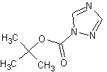 1-叔丁氧基羰基-1,2,4-三唑结构式