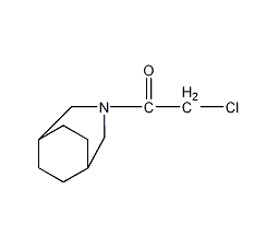 1-(3-氮杂双环[3.2.2]壬烷-3-基)-2-氯乙酮结构式