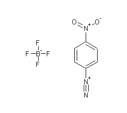 4-硝基苯四氟硼酸重氮盐结构式