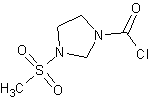 1-氯甲酰基-3-甲磺酰基-2-咪唑啉酮结构式