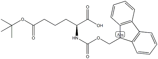 FMOC-L-α-氨基己二酸-δ-t-丁酯结构式