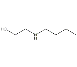 2-(丁基氨基)乙醇结构式