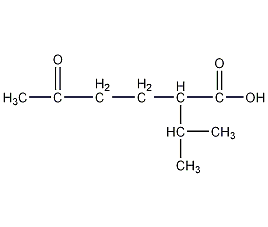 2-异丙基-5-氧化己酸结构式