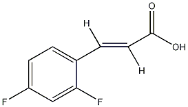 反-2,4-二氟肉桂酸结构式