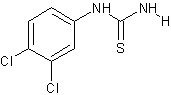 3,4-二氯苯(基)硫脲结构式