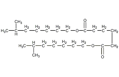 二(6-甲基庚基)己二酸结构式