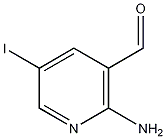 2-氨基-5-碘吡啶-3-甲醛结构式