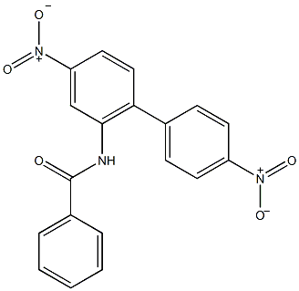 N-(4,4'-二硝基-联苯基-2-基)苯甲酰胺结构式