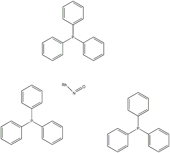 亚硝酰三(三苯基膦)铑(I)结构式