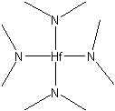 四(二乙氨基)铪结构式