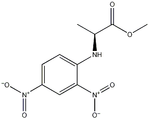 N-(2,4-二硝苯基)-L-丙氨酸甲酯结构式